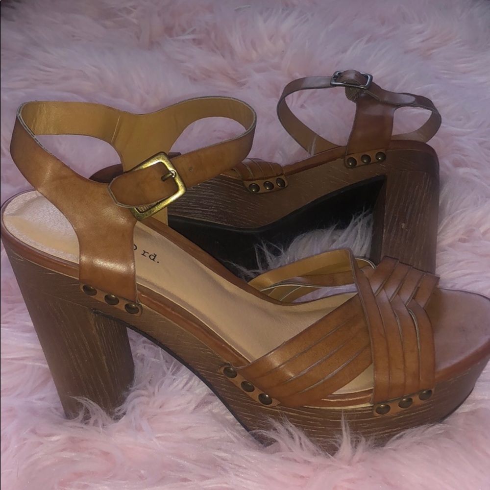 Indigo Road Brown Chunky Heel